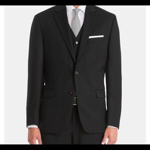 Men’s RALPH LAUREN Suit Separates BLACK. 44S Jacket, 38x30 slacks. Worn once.